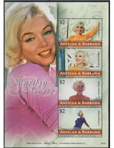 ANTIGUA E BARBUDA 2008 Marilyn Monroe 4v MNH**