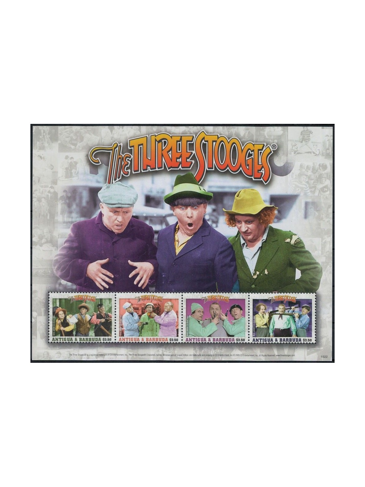 ANTIGUA AND BARBUDA 2010 The Three Stooges 4v MNH**
