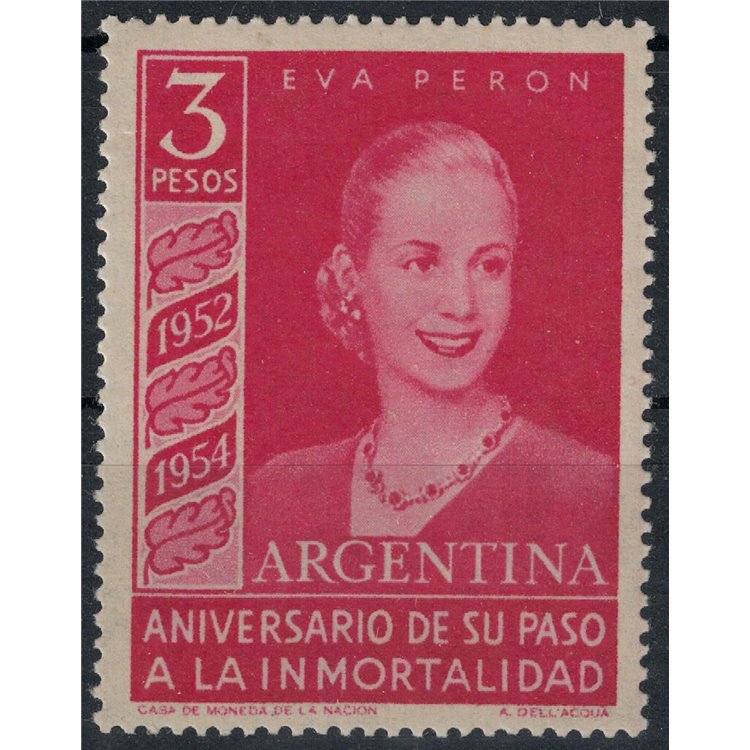 ARGENTINA 1954 Eva Peron MNH**