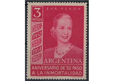 ARGENTINA 1954 Eva Peron MNH**