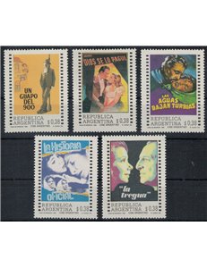 ARGENTINA 1992 Manifesti di films 5v MNH**