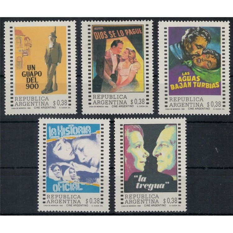 ARGENTINA 1992 Film posters 5v MNH**