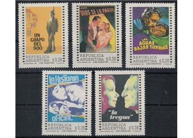 ARGENTINA 1992 Manifesti di films 5v MNH**