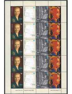 ARGENTINA 2002 Eva Peron MF MNH**