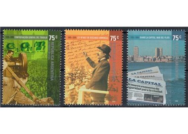 ARGENTINA 2005 Anniversari 3v MNH**