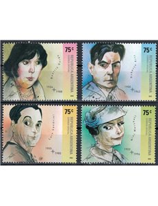 ARGENTINA 2002 Famous People 4v MNH**