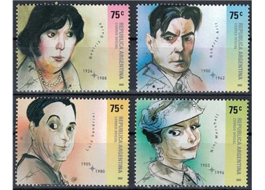ARGENTINA 2002 Personaggi celebri 4v MNH**