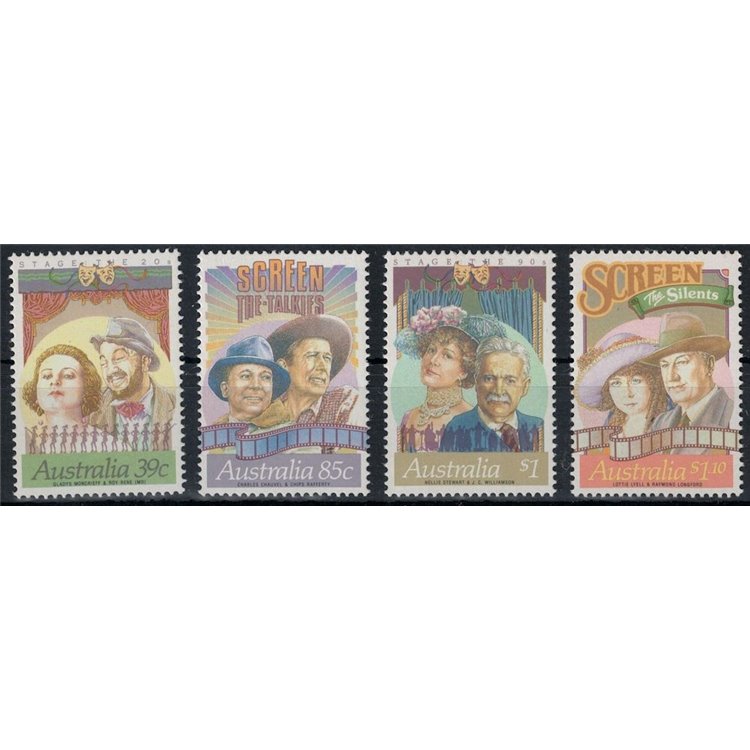 AUSTRALIA 1989 Film and Theatre Actors 4v MNH**