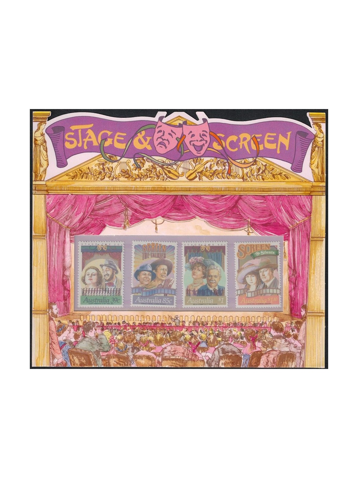 AUSTRALIA 1989 Stage & Screen 4v MNH**