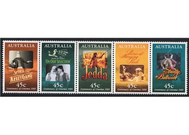 AUSTRALIA 1995 Centenary of Cinema 5v MNH**