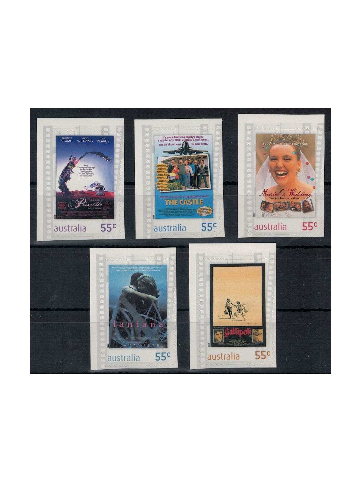 AUSTRALIA 2008 Cinema (from booklet) 5v MNH**