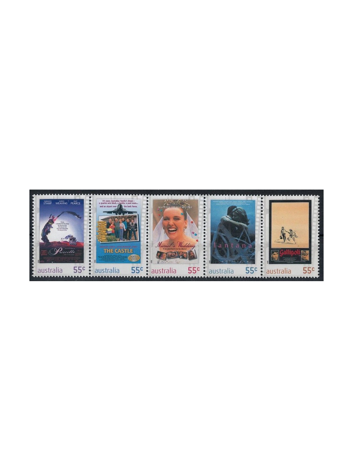 AUSTRALIA 2008 Cinema 5v MNH**
