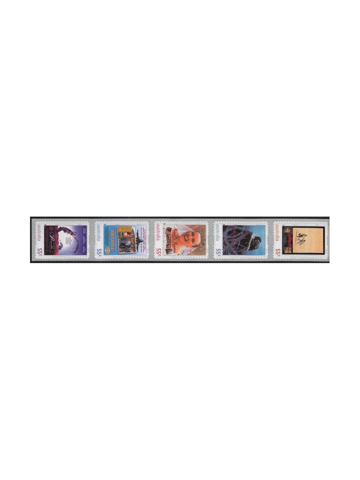 AUSTRALIA 2008 Cinema (aut) 5v MNH**