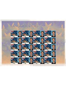AUSTRALIA 2000 Nature & Nation (Kangaroo & Flag) 1 foglio intero MNH**
