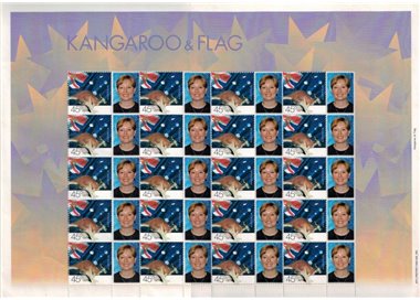 AUSTRALIA 2000 Nature & Nation (Kangaroo & Flag) 1 foglio intero MNH**