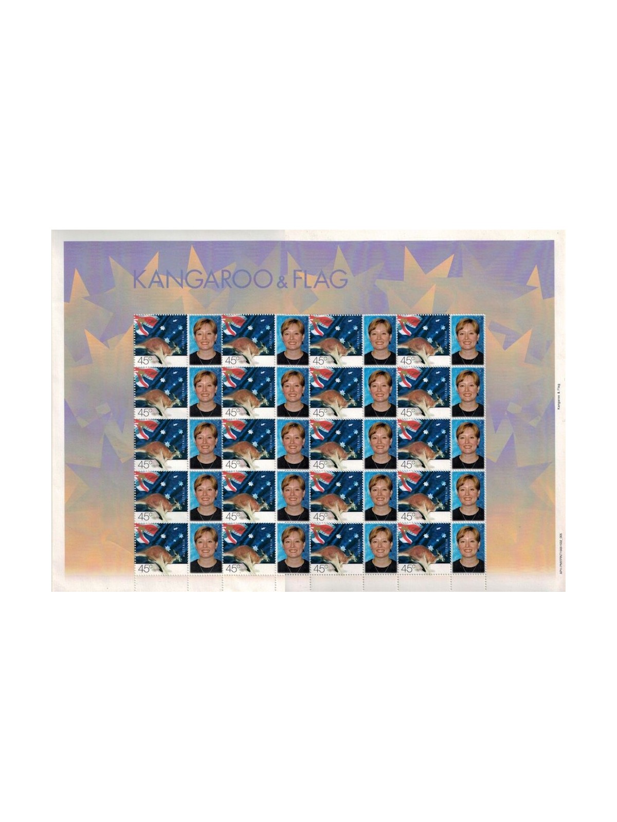 AUSTRALIA 2000 Nature & Nation (Kangaroo & Flag) 1 full sheet MNH**