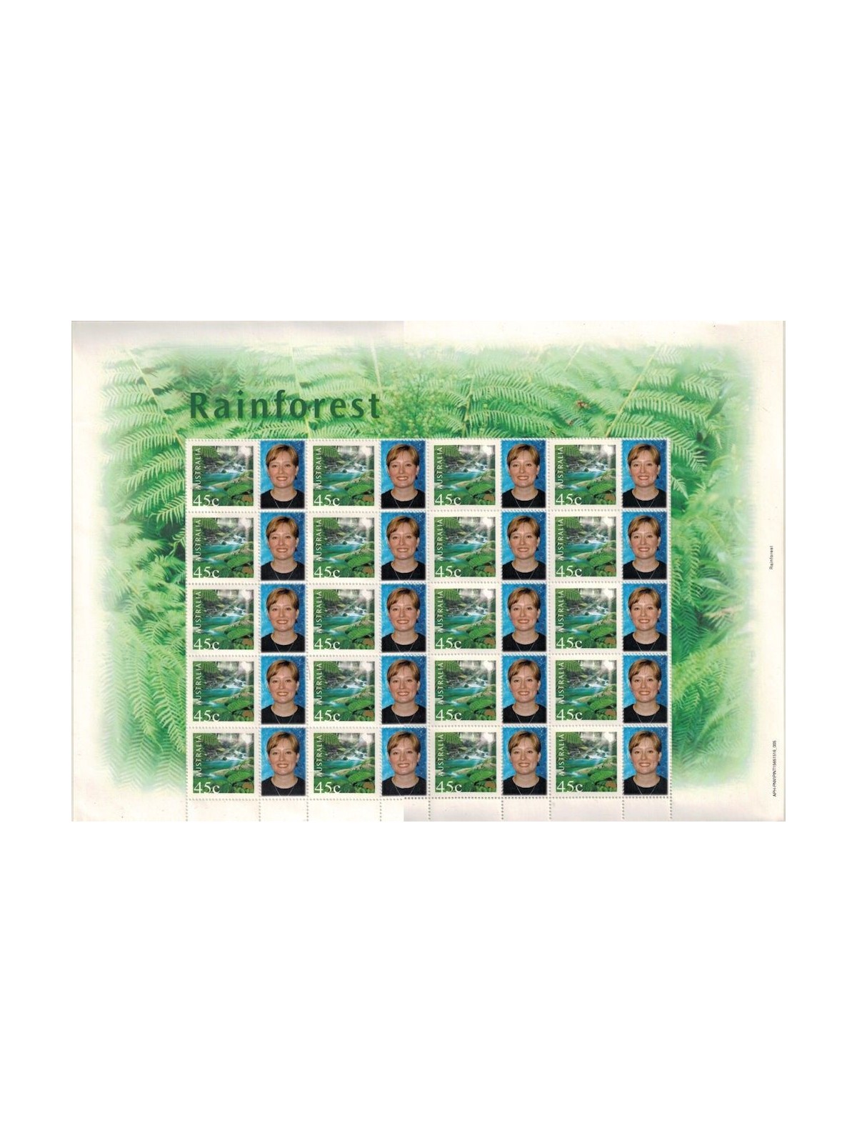 AUSTRALIA 2000 Nature & Nation (Rainforest) 1 full sheet MNH**