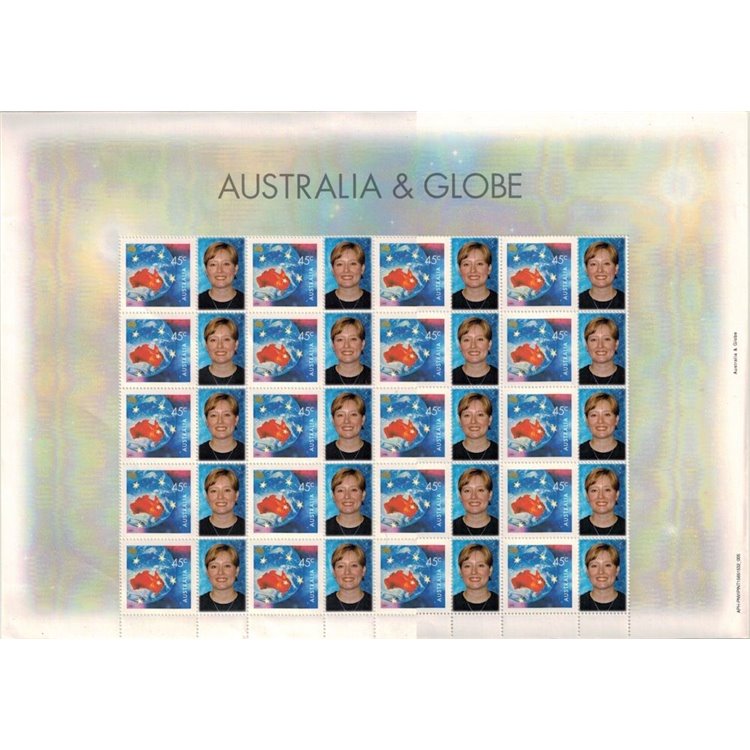 AUSTRALIA 2000 Nature & Nation (Australia & Globe) 1 full sheet MNH**