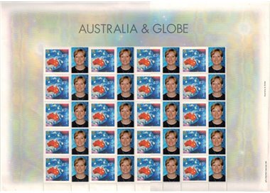 AUSTRALIA 2000 Nature & Nation (Australia & Globe) 1 full sheet MNH**