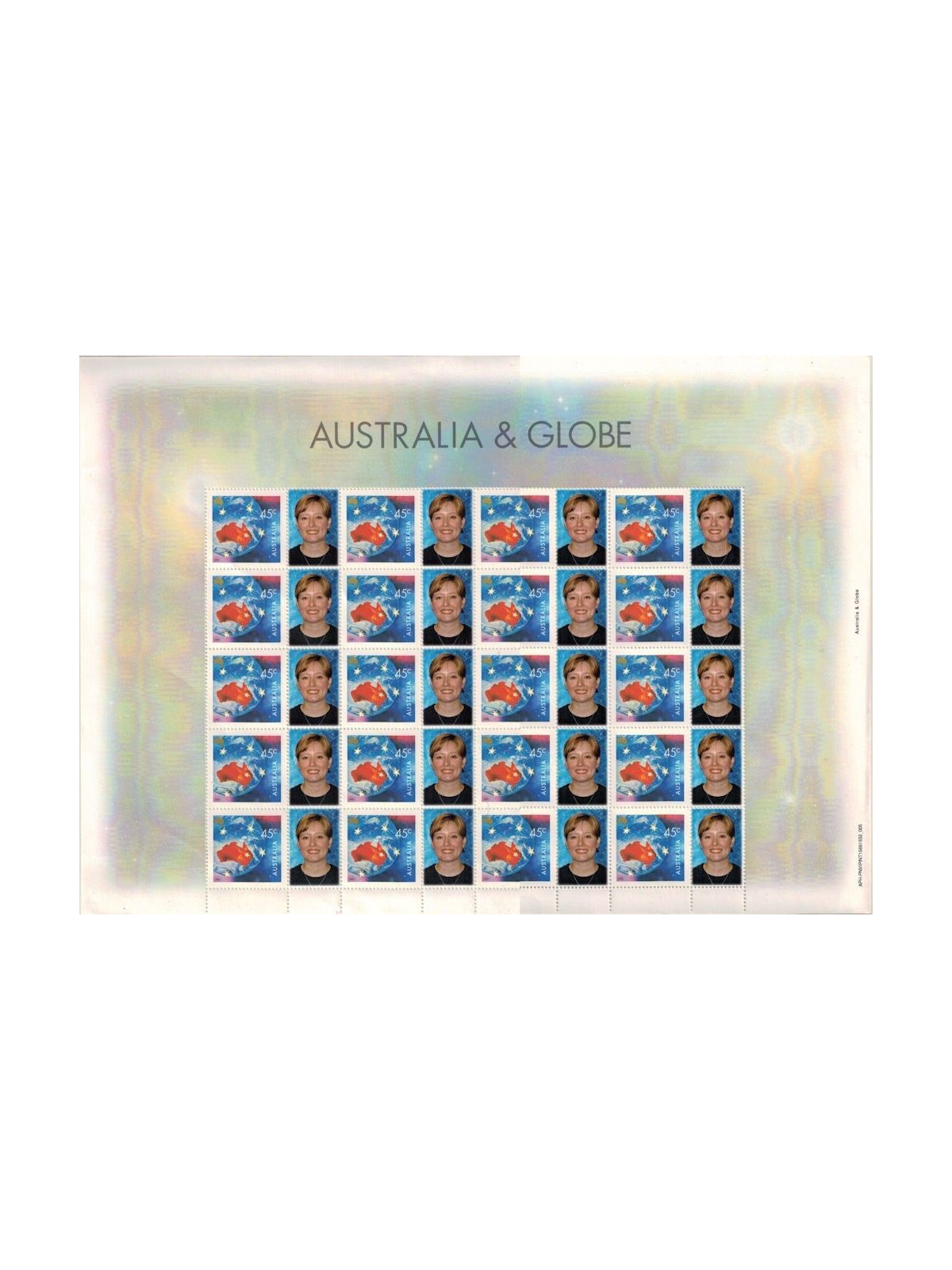 AUSTRALIA 2000 Nature & Nation (Australia & Globe) 1 full sheet MNH**
