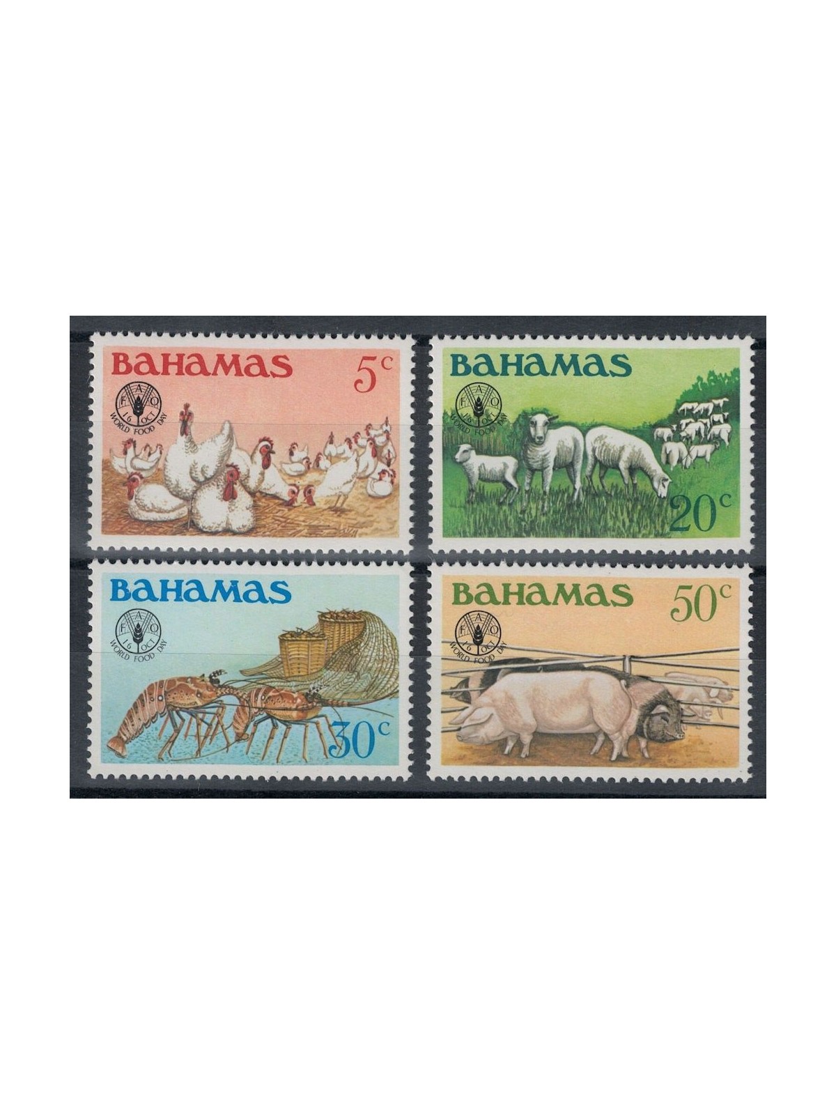 BAHAMAS 1981 Giornata dell'alimentazione 4v MNH**