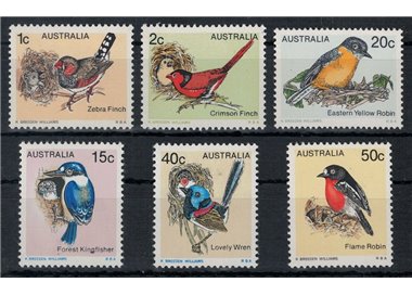 AUSTRALIA 1979 Ordinary set, birds 6v MNH**