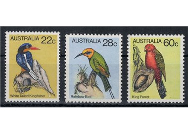 AUSTRALIA 1980 Serie ordinaria, uccelli 3v MNH**