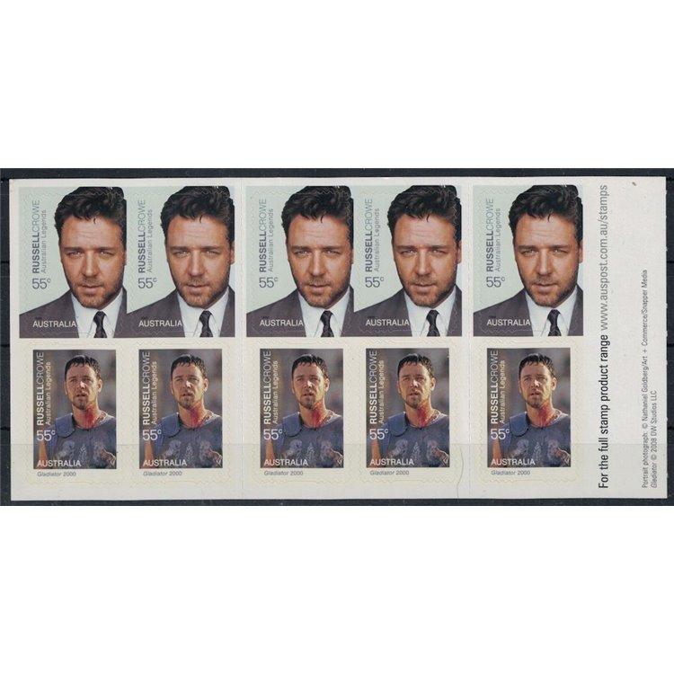 AUSTRALIA 2009 Cinema, Russell Crowe booklet MNH**