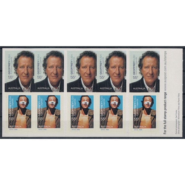 AUSTRALIA 2009 Cinema, Geoffrey Rush LB MNH**