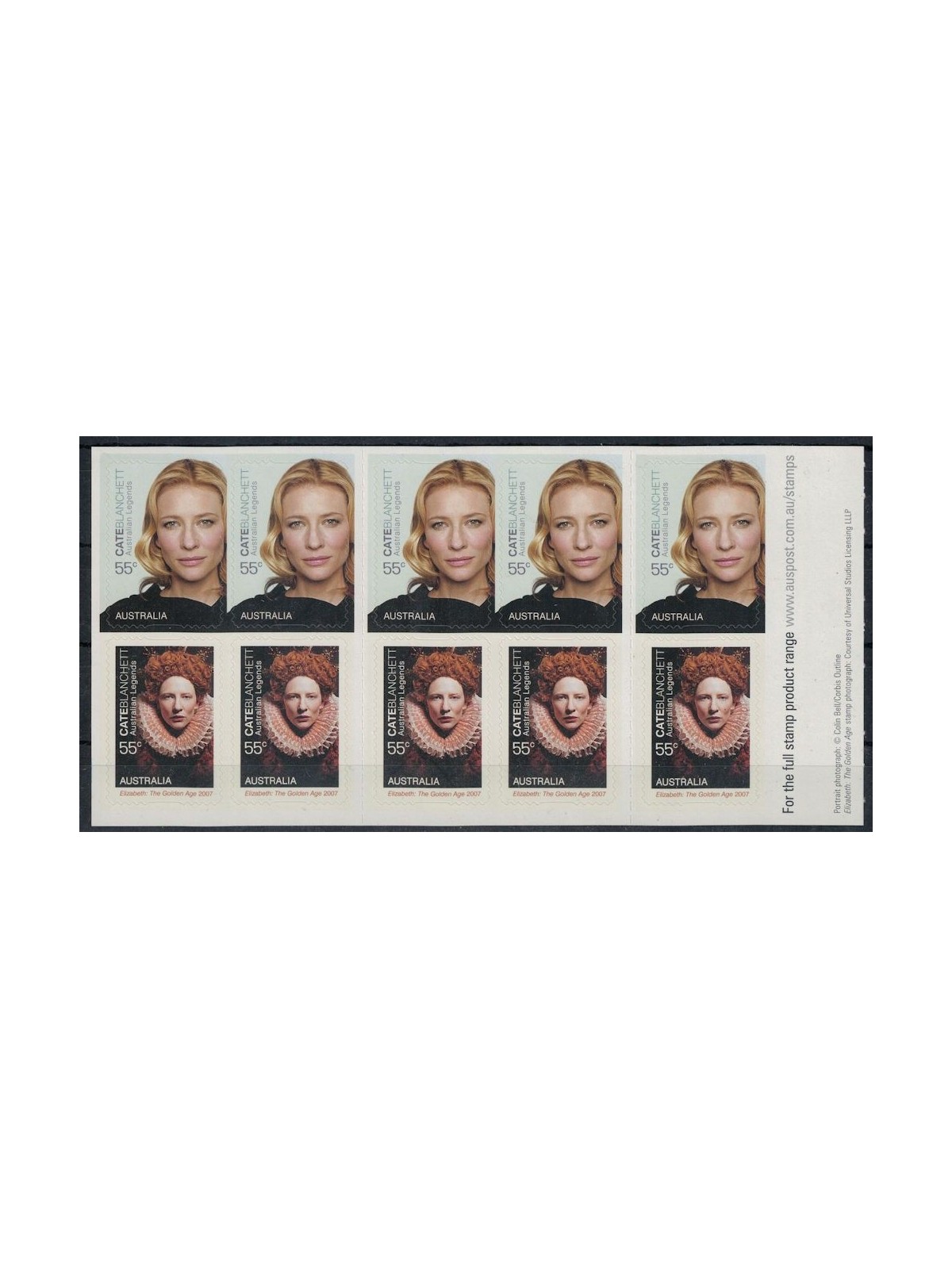 AUSTRALIA 2009 Cinema, Cate Blanchett booklet MNH**