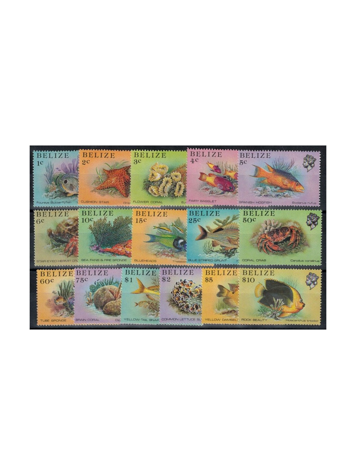 BELIZE 1984 Marine Fauna 16v MNH**
