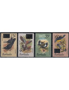BARBADOS 1981 Serie ordinaria, uccelli 4v MNH**