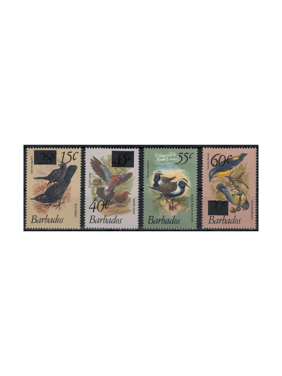 BARBADOS 1981 Serie ordinaria, uccelli 4v MNH**