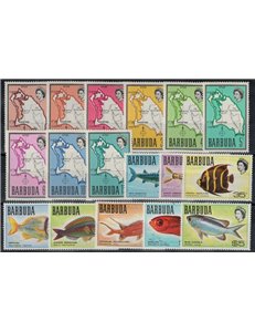 BARBUDA 1968-70 Ordinary series 17v MNH**