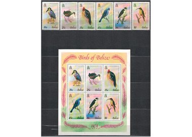 BELIZE 1979 Fauna, uccelli 6v + 1 BF MNH**