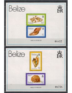 BELIZE 1980 Marine fauna, shells 2 s/s MNH**