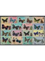 BELIZE 1974-75 Fauna, butterflies 17v MNH**