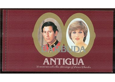 BARBUDA 1981 Charles and Diana, Royal Wedding booklet MNH**