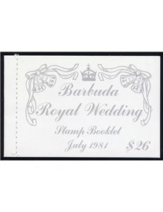 BARBUDA 1981 Charles and Diana, Royal Wedding booklet MNH**