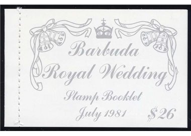 BARBUDA 1981 Charles and Diana, Royal Wedding booklet MNH**