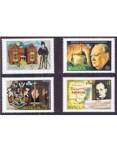 BARBUDA 1974 Winston Churchill 4v MNH**