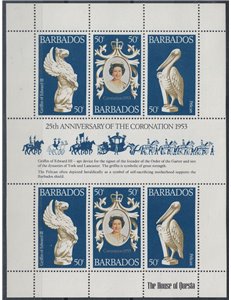 BARBADOS 1978 Silver Jubilee MF MNH**