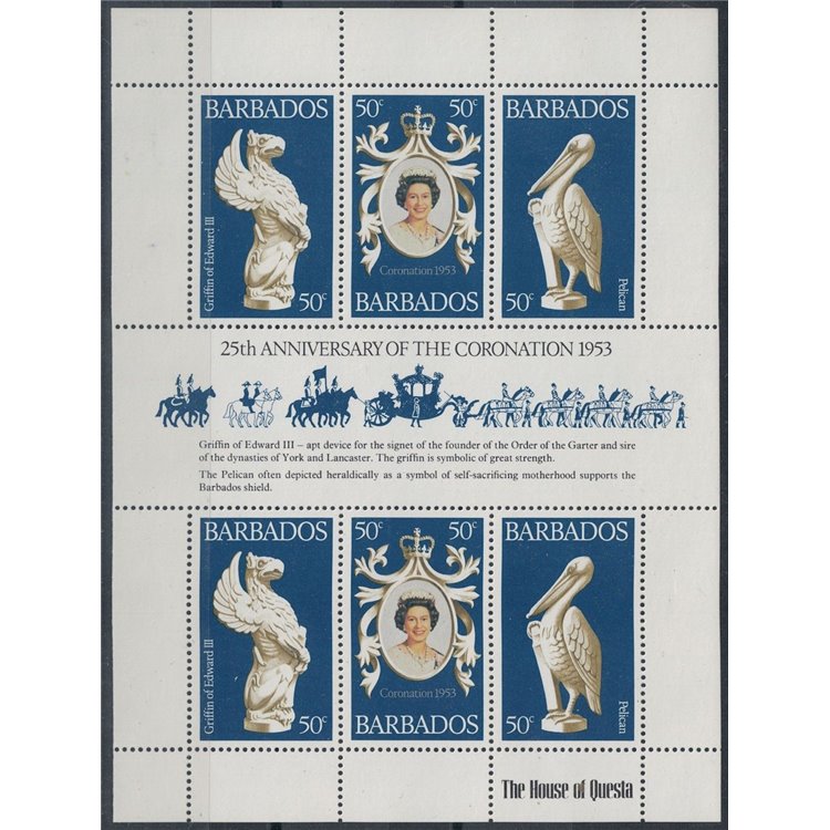 BARBADOS 1978 Silver Jubilee MF MNH**