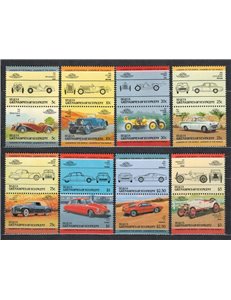 BEQUIA 1984 Automobili 16v MNH**
