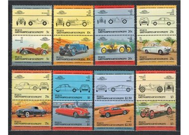 BEQUIA 1984 Automobili 16v MNH**