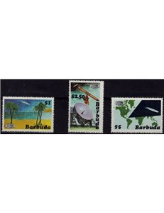 BARBUDA 1986 Cometa di Halley - Halleys comet 3v MNH**