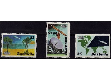 BARBUDA 1986 Halley's Comet 3v MNH**
