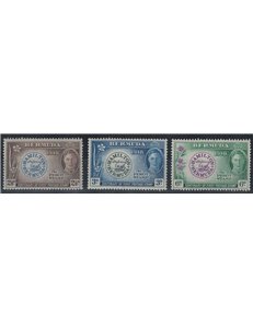 BERMUDA 1949 Centenario del francobollo 3v MNH**