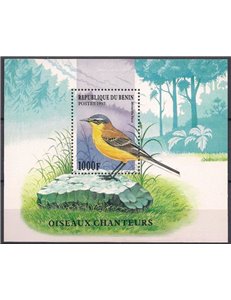 BENIN 1997 Fauna, uccelli canterini BF MNH**