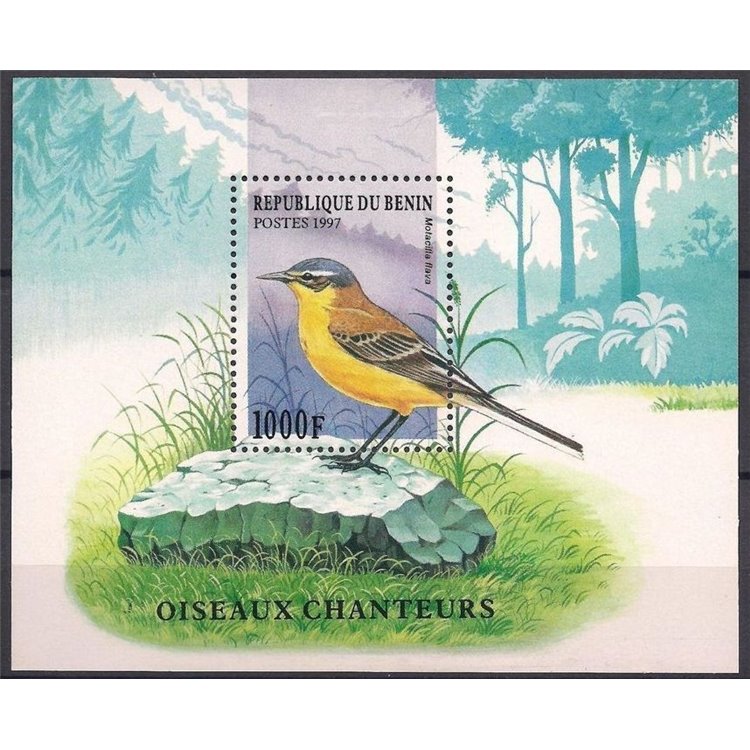 BENIN 1997 Wildlife, songbirds s/s MNH**
